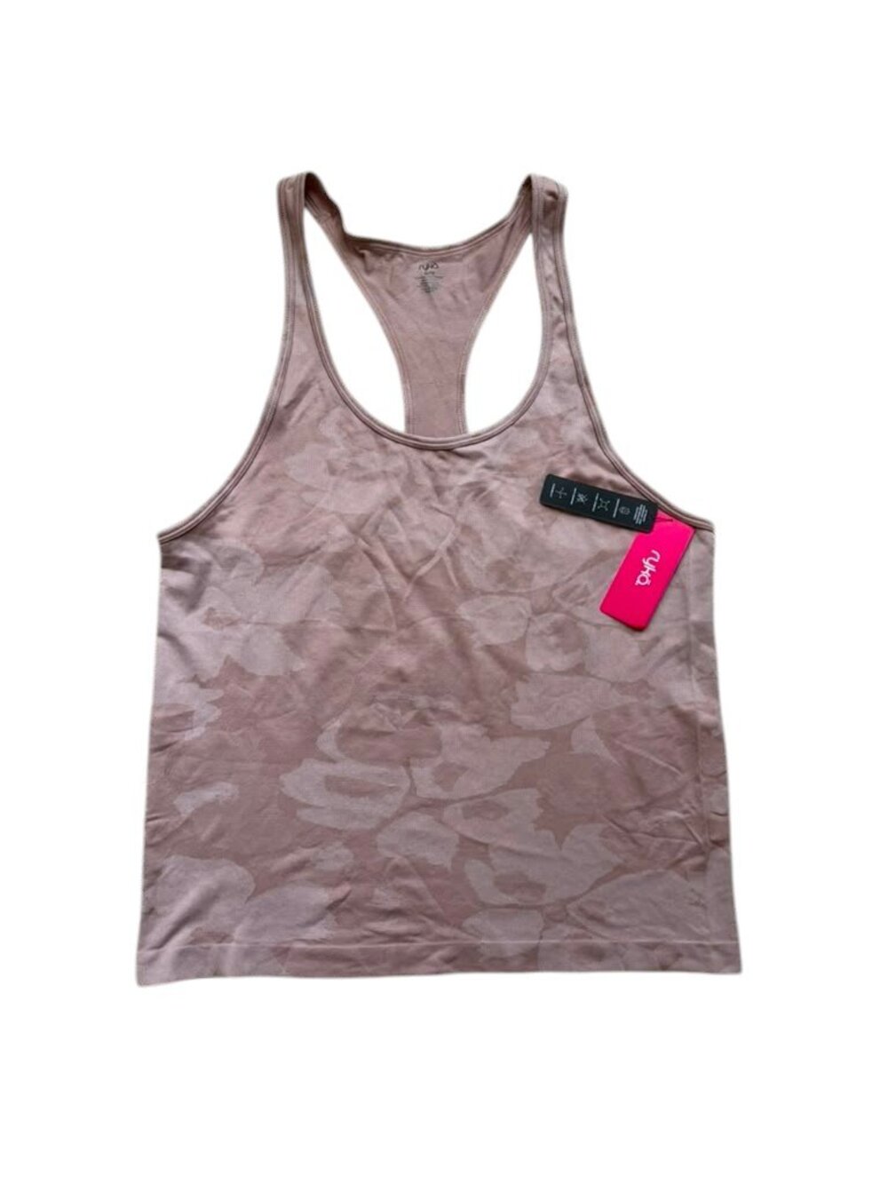 Ryka Women's XL Mauve Camo Racerback Athletic Tank Top NWT.